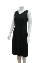 Load image into Gallery viewer, S/LESS V NECK LINEN DRESS WITH FRONT SIDE PLEAT
