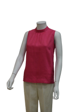 Load image into Gallery viewer, SLEEVELESS HIGH COLLAR BLOUSE
