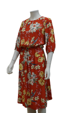 Load image into Gallery viewer, 3/4 SLEEVE with ELASTIC WAIST DRESS
