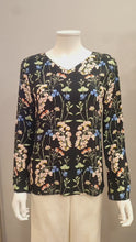 Load and play video in Gallery viewer, BELL SLEEVE V NECK PRINTED VISCOSE BLOUSE
