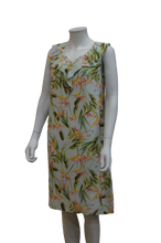 Load image into Gallery viewer, S/LESS V NECK RUFFLES PRINTED VISCOSE DRESS

