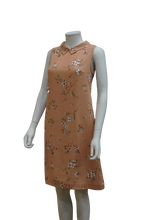 Load image into Gallery viewer, S/LESS COLLARED FLORAL COTTON DRESS
