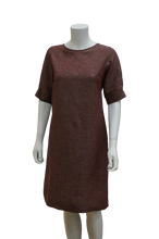 Load image into Gallery viewer, PLEATED SLEEVE LINEN DRESS
