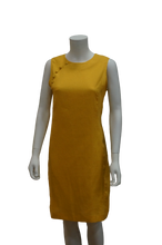 Load image into Gallery viewer, S/LESS BOUND BUTTON LINEN DRESS
