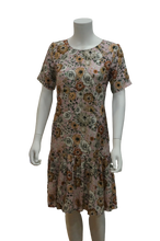 Load image into Gallery viewer, S/SLV LOW WAIST PLEATED LINEN DRESS
