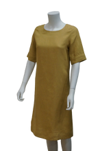 Load image into Gallery viewer, S/SLV LINEN TUNIC DRESS

