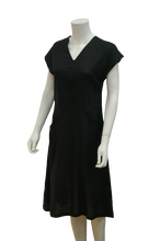 Load image into Gallery viewer, CAP SLEEVE V NECK ASH DRESS

