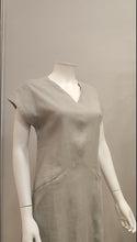 Load and play video in Gallery viewer, CAP SLEEVE V NECK ASH DRESS
