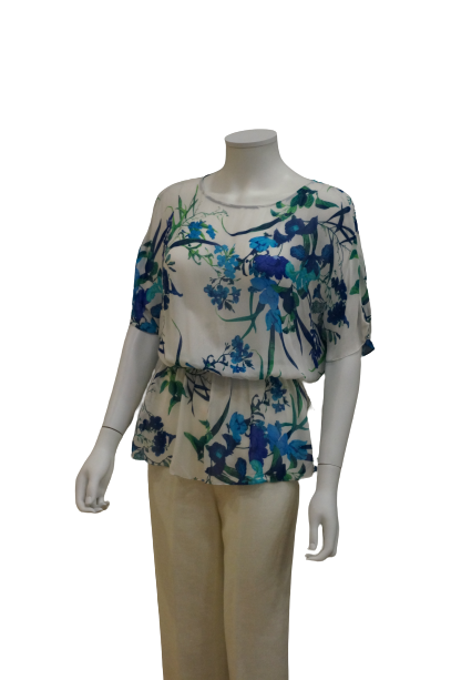 RELAX BLOUSE WITH ELASTICATED WAIST
