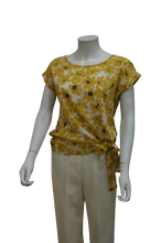 Load image into Gallery viewer, CUFF SLEEVE M BLOUSE WITH SIDE TIE
