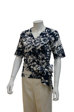 Load image into Gallery viewer, OVERLAP BLOUSE WITH SIDE TIE
