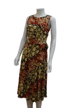 Load image into Gallery viewer, S/LESS FLORAL LINEN VISCOSE DRESS WITH SASH
